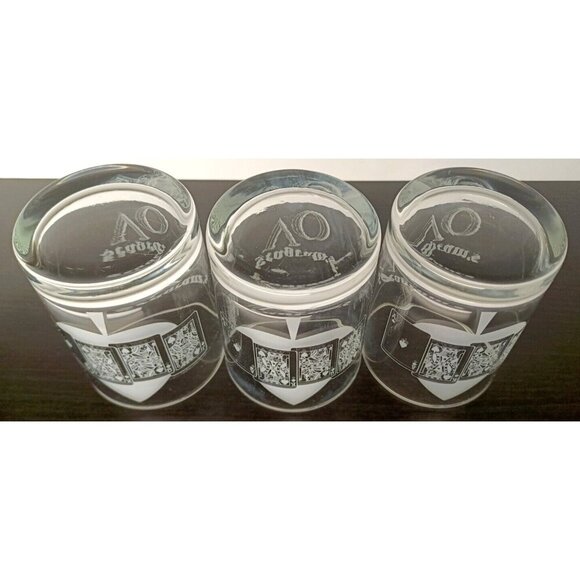 Vintage Seagram's V.O. RARE Poker Card series Low Ball Rocks Whiskey Glasses Set - Picture 7 of 7
